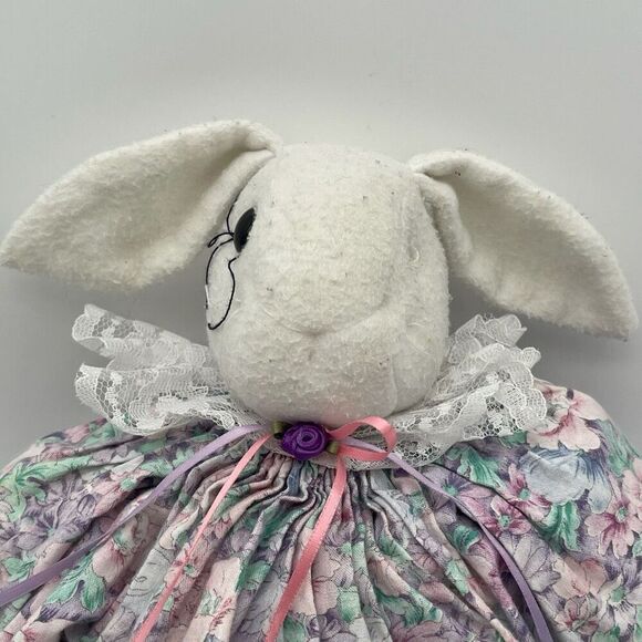 3 Handmade Bunny Rabbits Easter Spring Decor Vintage Cottagecore Stuffed Animals - Picture 14 of 17